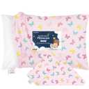 KeaBabies Toddler Pillowcase 13"x18" - Organic Cotton Toddler Pillowcase for Kids, Boys, Girls, Soft & Durable Cotton Cover for Miniature Sleepy Pillows, Cute Colors, Pillow Sold Separately (Flutter) (1pk, Standard 13x18)