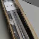 2 Pack 23.6INCH Long Outdoor LED Wall Lights,18W Waterproof IP65 Warm White led Wall Light Rectangular Black Wall Light,led Porch Lights Outdoor Wall Elegant Frosted White Acrylic Anti Rust