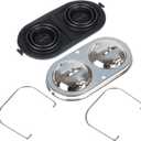 munirater Master Cylinder Cover Chrome w/Bails and Gaskets Replacement for 1967-1982 Corvette