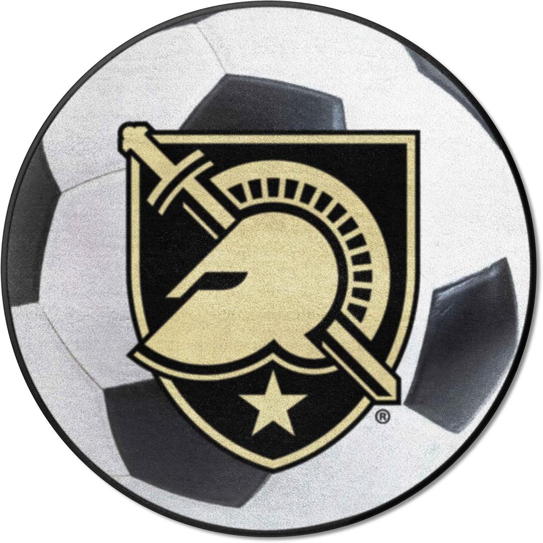FANMATS 4163 Army West Point Black Knights Soccer Ball Rug - 27in. Diameter
