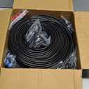 230FT Drip Irrigation System for Garden with 38pcs Adjustable Copper Nozzles & Emitters, Automatic Garden Watering System with 1/2" & 1/4" Tubing for Raised Bed, Yard, Greenhouse, Potted Plants, Lawn