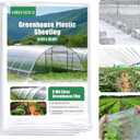 Greenhouse Plastic Sheeting, 6.5 x 19.6 FT 6 mil Clear Greenhouse Film, UV Resistant Polyethylene Film for Farms, Agriculture, Garden
