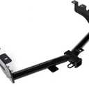 KUAFU Class 3 Trailer Hitch Compatible with 1999-2013 Chevrolet Silverado GMC Sierra 1500 2" Towing Receiver Hitch Replacement for 44563 Steel Black