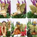 Fairy Garden Vintage Resin Fairy Figurines for Outdoor Garden Yard Lawn Supplies Home Decor Set of 6