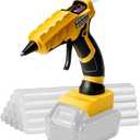 Cordless Hot Glue Gun for Dewalt, Suitable for Dewalt 18V/20V Max Lithium-ion Battery, 30s Quick Preheat Hot Melt Glue Gun with 30 Pcs Glue Sticks(7 * 150mm) for Arts/Crafts/Diy/Repairs(Tool Only)