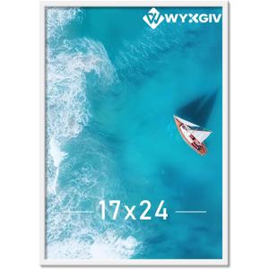 White 17x24 Picture Frame Lightweight yet Durable Frame Wall Hanging