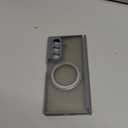 Hensinple for Samsung Galaxy Z Fold 6 Case with Ring Stand, [Compatible with MagSafe][Slim Fit], Magnetic Charing Translucent Back Shockproof Phone Case for Z Fold 6, Gray