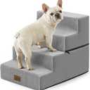 COZY KISS Dog Stairs for Small Dogs, 4 Step Pet Stairs for Beds & Couches