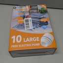 GONGSHI Vacuum Storage Bags with Electric Pump, 10-Pack, Large