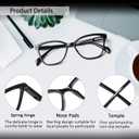 4 Pack Progressive Multifocus Reading Glasses for Women Men Blue Light Blocking Readers with Spring Hinge