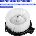Front AC Blower Motor with Fan Fits for Automatic AC 2014 2015 2016 2017 2018 2019 2020 2021 Mazda 6 CX5 CX-5 Mazda6 Heater Blower Replaces# 76984 GHR161140B