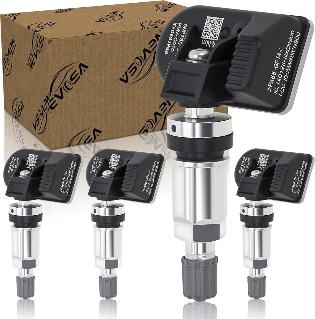 TPMS Sensors Set of 4 - tire Pressure Monitoring System Compatible with Toyota Camry 2012-2019 Corolla Highlander RAV4 2014-2019 Yaris Prius Lexus ES is GS NX GX Series Replace# PMV-C010 42607-06020