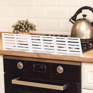 Child Proof Stove Guard Stainless Steel  2 Pack Adjustable 17 - 34 Stove Guard Heavy-Duty Heat-Resistant Child Safety Barrier that Protects from Burns and Scalds