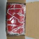 Lyrow 72 Pieces Chenille Letters Patches Iron on 3. 2 H x 2. 2 W Letters and Numbers a to Z Alphabet, Numbers 0 to 9 Embroidery Applique Patch for Clothing Backpacks Hats DIY Supplies(Red)