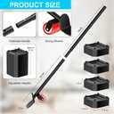 Furniture Lifters for Heavy Furniture,Furniture Sliders for Moving Sofas,Refrigerator and Appliances Quickly & Easily 800 Lbs Load Capacity(1 Lifter Tool 4 Raise Blocks)