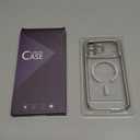 Glitter for iPhone 17 Pro Max Case with Eye-catching Integrated Lens Protection, [Seamless Work with Magsafe] [Sparkly Bling Back Panel] Cute Women Girly Magnetic Case for iPhone 17 Pro Max Silver