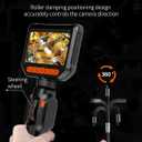 Daxiongmao Endoscope Camera with Lights, 1080P HD Two-Way Articulating Borescope, IP67 Waterproof Snake Camera Ideal for Inspecting Walls, Vents, Automotive Engines, Pipes A Tool for Men (5ft)