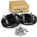 25mm (1") 4x114.3 Wheel Spacers 66.1mm M12x1.25 Studs 2PCS Black Hubcentric | CNC 6061-T6 Forged, 10.9 Grade Studs,For Nissan 200zx 240sx 300zx Cube Versa Sentra 240z 260z 280zx , For Infiniti G20 M30