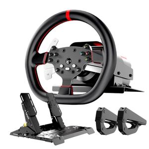 PXN V10 Ultra Direct Drive Racing Wheel & Pedals 3.2Nm Force Feedback, 10.6'', 4 Paddle Shifters, Hall Effect 2-Pedal Set - Gaming Steering Wheel for Xbox Series X|S, Xbox One, PS4 & PC