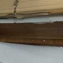 Solid Wood Desk with 2 Drawers,Mid Century Modern Fluted Writing Desk for Home Office,Bedroom,Living Room,Computer Table for Study/Work,oak wood,Easy Assembly (Walnut, 39.4"L x 22"W x 29.5"H)