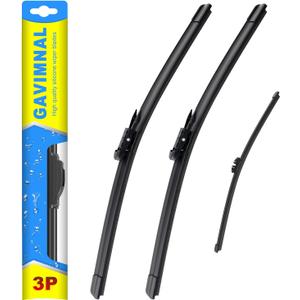 Gavimnal® 26"+22"+11" Silicone Wiper Blades Replacement For Ford Explorer 2011-2023,Ford Police Interceptor Utility 2013-2023,All-Season Front Rear Windshield Wiper Blades(Set of 3)