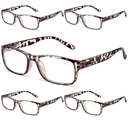 Gaoye Professional Reading Glasses for All Day - Computer Readers with Blue Light Protection - Value Pack, +3.0