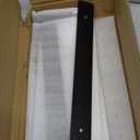 6 Pack Floating Shelf Brackets,14 inch Heavy Duty Industrial Shelf Bracket, Black Metal L Brackets for Shelves Support DIY(1/5 Inch Thicked)