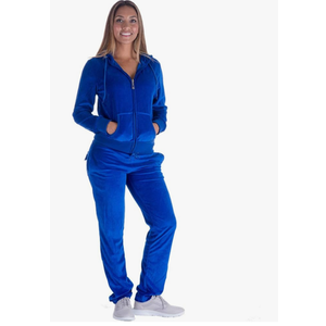 Facitisu Tracksuit for Women Set 2 Piece Joggers Velour Jogging Sweat Outfits Hoodie and Sweatpants Set, Size 2XL
