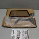 cyrico Fireplace Grate with Ember Retainer, 17 Inch Fireplace Log Grate Solid Cast Iron 1/2 Bar Fire Place Holder for Fire Pit Indoor Chimney Hearth Wood Stove Outdoor Burning Rack Camping