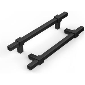 goldenwarm 10 Pack Cabinet Handles Matte Black Cabinet Pulls 3-3/4 Inch Hole Center Drawer Pulls Modern Bar Dresser Handles for Bathroom Kitchen Bedroom, Zinc Alloy goldenwarm 10 Pack Cabinet Handles Matte Black Cabinet Pulls 3-3/4 Inch Hole Center Drawer Pulls Modern Bar Dresser Handles for Bathroom Kitchen Bedroom, Zinc Alloy