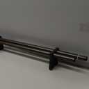 72-144 Inches Curtain Rods for Window, Vimayta 1 Inch Diameter Drapery Rod with Resin Finials, Ideal Adjustable Heavy Duty Single Curtains Rod for Bedroom, Living Room Decoration, Dark Bronze