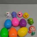 JOYIN 6 Pcs Pre-Filled Easter Eggs with Light-up Floating Bath Toys for Kids Toddler Eggs Hunt, Basket Stuffers/Fillers, Filling Treats, Party Favor, Classroom Prize Supplies