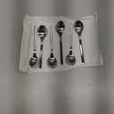 WMF Teaspoon Set 6-pcs. Nuova, Stainless Steel, Silver, 11.1 x 14.9 x 7.1 cm