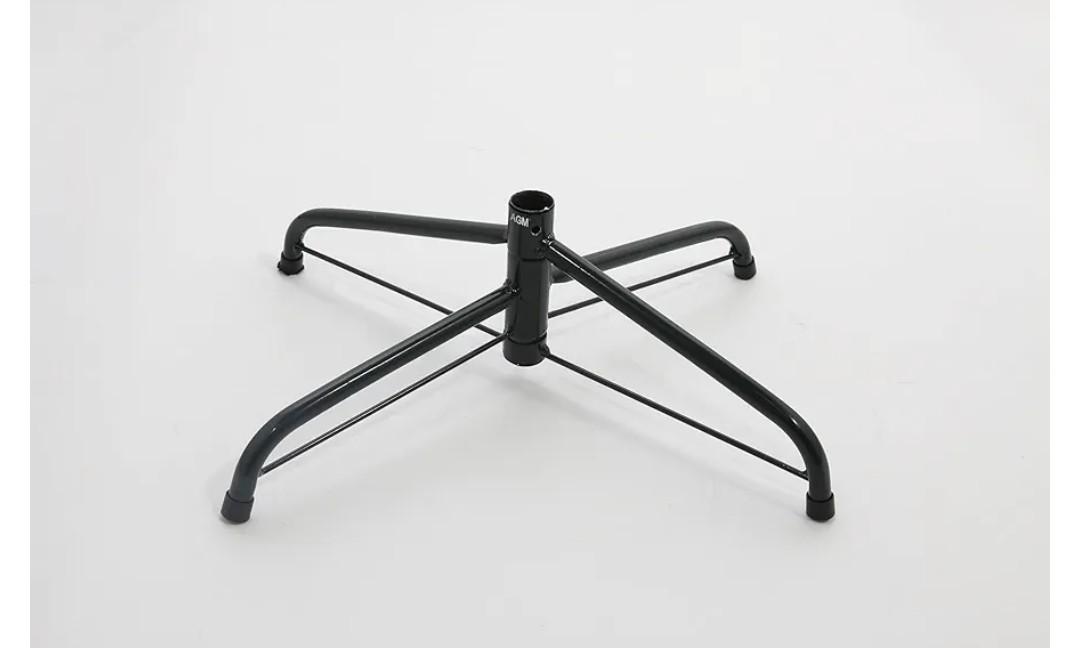 AGM Heavy-Duty Folding Christmas Tree Stand for 4-6ft Artificial Trees, Quick-Setup Metal Xmas Base Holder Fits 0.5"-1.35" Trunks, Rust-Resistant Tree Stand Replacement