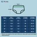 EZ Moms 8 Packs Potty Training Underwear Soft 100% Cotton Absorbent Toddler Training Underwear Boys Kid Confident Underpants for Boys  Reusable Leakproof Baby Pee Pants with Potty Sticker Chart, 5T