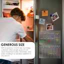 Acrylic Magnetic Monthly & Weekly Calendar for Fridge - Clear Dry Erase Board Set of 2 with 6 Color Markers (5 Colors), Reusable Planner for Home, Office (16"x12") - Gratitude and Goal Tracker