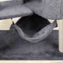 YUNIQUE Cat Tree with Cat Condo and Big Hammock, Grey