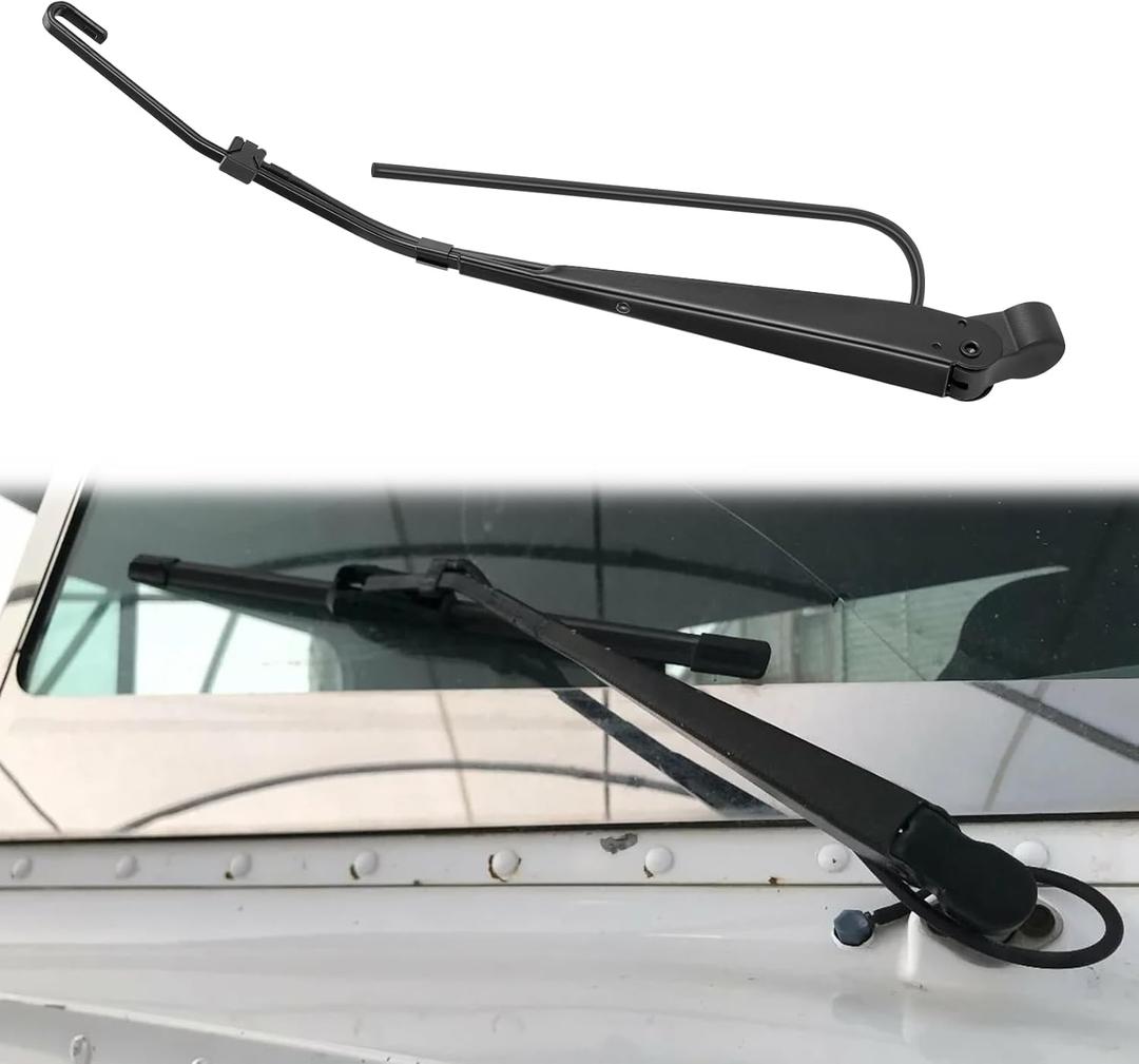 Windshield Wiper Arm for peterbilt 379 1990-2007, LH or RH Wiper Arms Replace 602511 R236002, Black, 17.24in Length