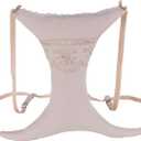 XORIA Breast Pillow for Side Sleepers – 100% Cotton, AntiWrinkle Cleavage Support – Adjustable Strap – Soft Boncuk Fiber Fill – GiftReady in Elegant Red Box (Beige Cream)