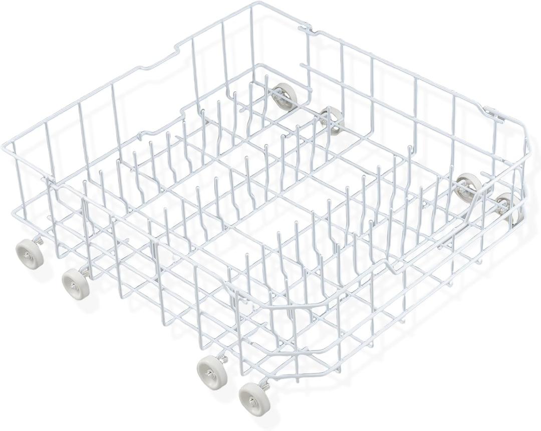 Allstare WD28X10384 Dishwasher Lower Rack Replacement Parts for GE Dishwasher Parts Lower Dishrack Assembly with Wheels GHDA485N10CS GLD4406R00BB GE Dishwasher Bottom Rack 22.2"D x 21.3"W x 7.3"H