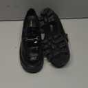 Women Loafers Platform Chunky Heel Slip On Lug Sole Casual Dressy Office Business Shoes,Size 8.5,Black-Pat,DWUMLS2534