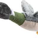 Best Pet Supplies Interactive Squeaky Dog Chew Toy, Ideal Dog Toys for Chewers, Small, Medium & Large Dogs, and Fetch Lovers - Mallard Duck Wing (Gray), Small