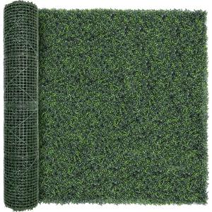 TTTM Artificial Boxwood Hedge Roll: 80"X120" UV-Resistant Faux Green Ivy Leaves Grass Wall Panel Fence for Indoor/Outdoor Privacy Screen, Wedding Backdrops, and Home Greenery Wall Decor
