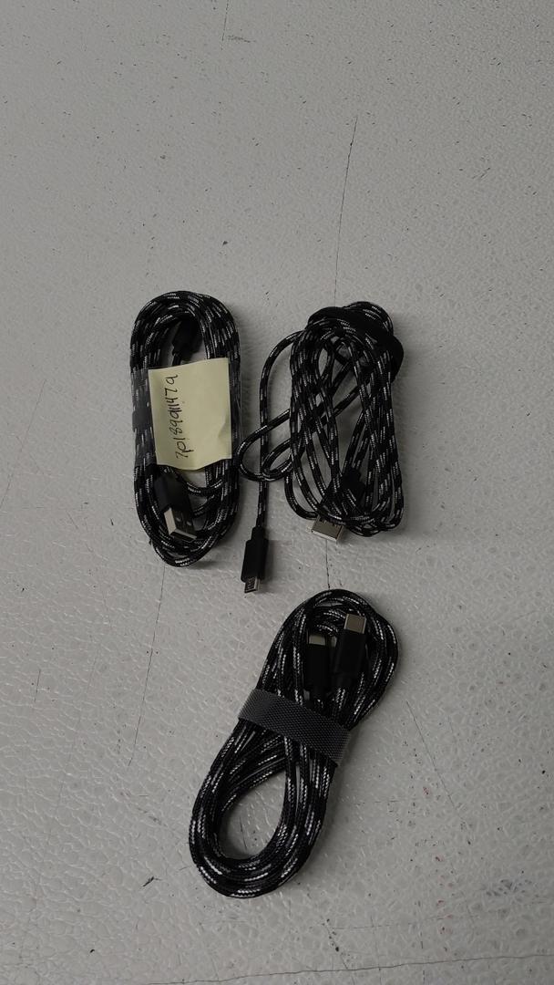 CellCandy Extended Length Charge and Sync Cable - Black For Micro USB, For USB C to USB C, For Apple Lightning, 6.5t.