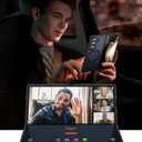 NO.1 Magnetic for Samsung Galaxy Z Fold 5 Case Compatible with MagSafe [Military Shockproof][Translucent Matte][Anti-Fingerprint] Slim Soft Silicone Bumper for Fold 5 Case,Space Black