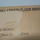 TRAHOME Arched Full Length Mirror, 56"x15" Standing Body Mirror for Wall, with Aluminum Alloy Frame for Bedroom, Living Room, Dressing Room(Gold)