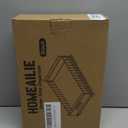 Under Sink Organizer, Single Tier Metal Pull Out Sliding Drawer Shelf for Kitchen Bathroom Cabinet Storage, Sturdy Rack  Black