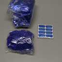 Realspring 124 Pcs Blue Accessories Team Spirit Bulk Team Spirit Week Include Foil Wig Fits Whistles Eye Black Sticker for Sporting Events Cheering Essentials