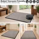 Mibao Super Absorbent Front Door Mat, 72" x 24", Non-Slip Washable Indoor Doormats, Low Profile Entryway Rug Outdoor, Dirt Resistant Welcome Mats for Front and Back Door Entrance, Beige