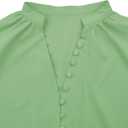 Fallorchid Women's Lace Long Sleeve Tops Button Down Shirts Dressy Casual Blouses Fall Fashion Clothes (Green, M)